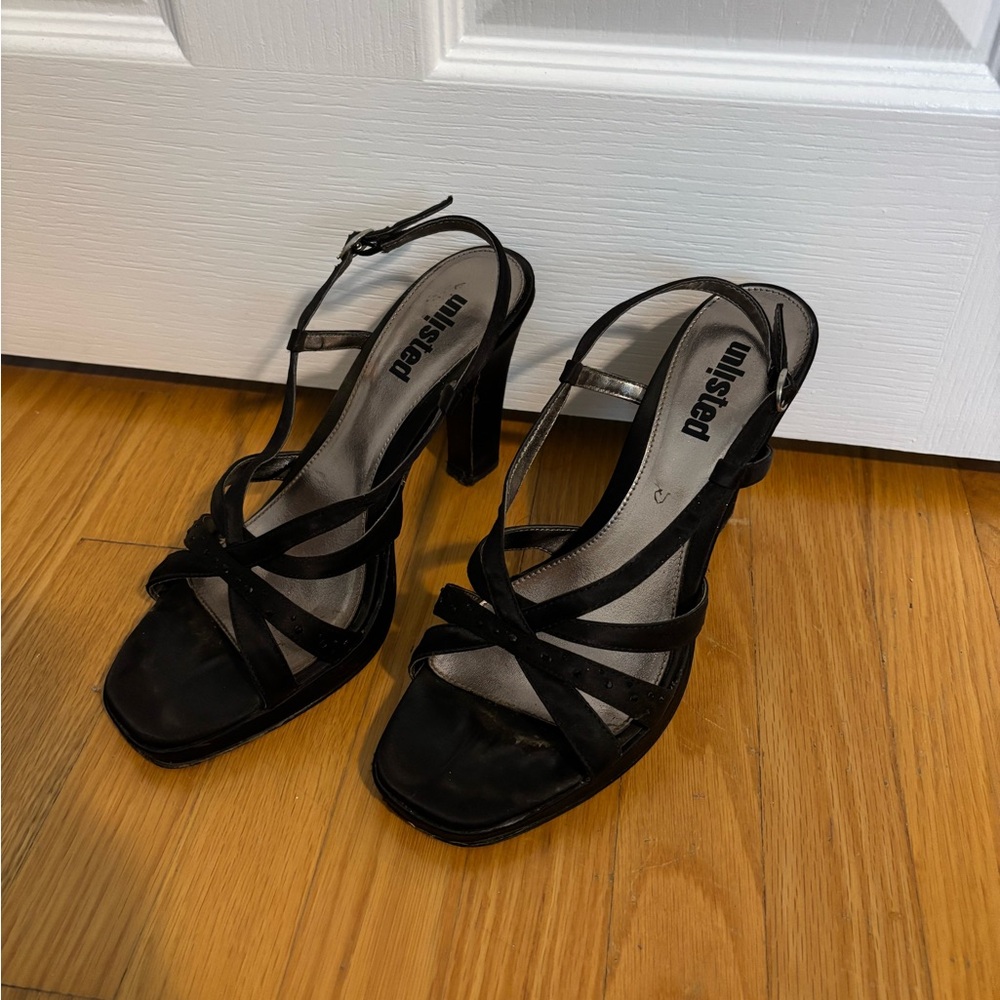 Black Strappy Heels